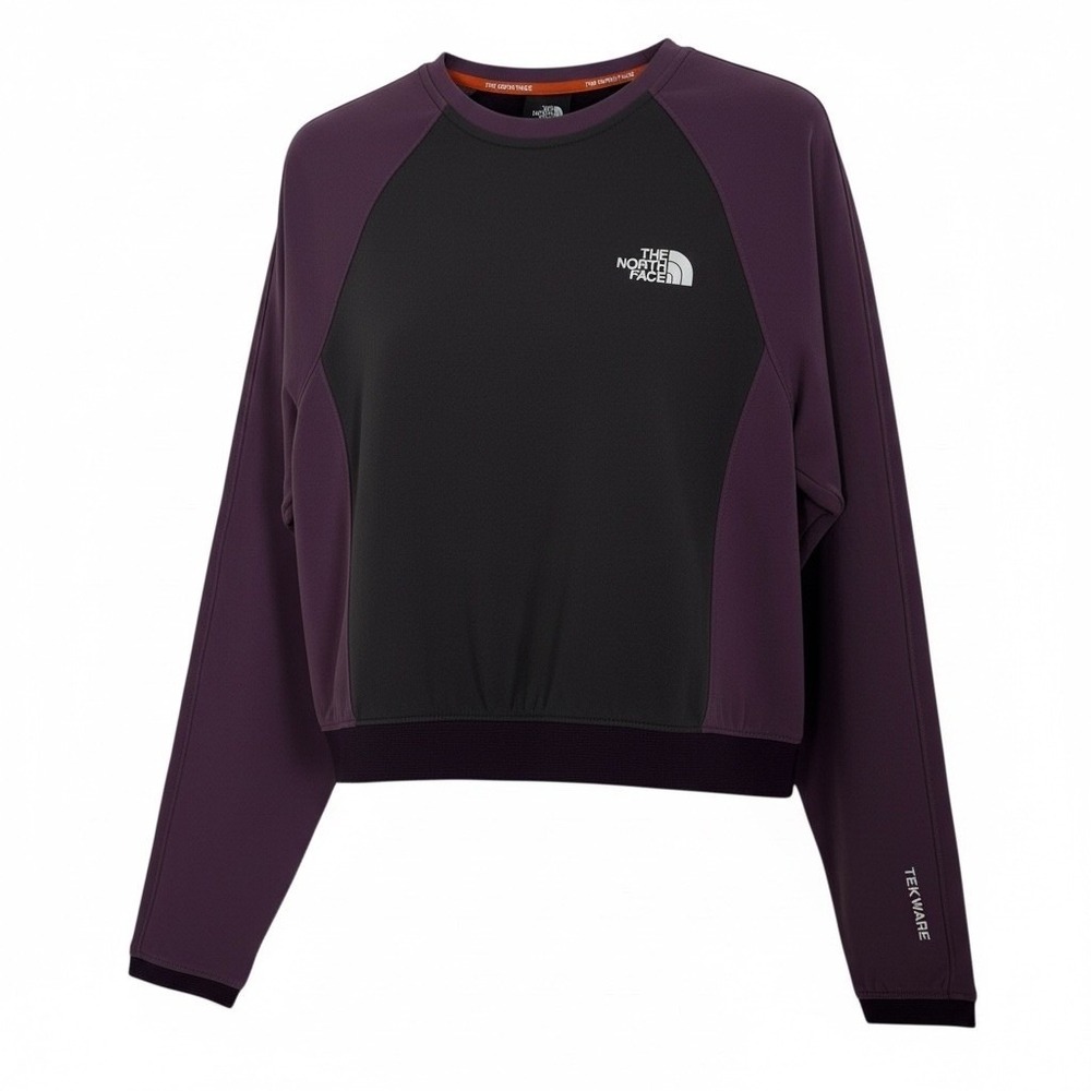 NWT North Face Women's Tekwear Futrflc Sweatshirt L Purple Gorpcore Athleisure - Picture 2 of 9